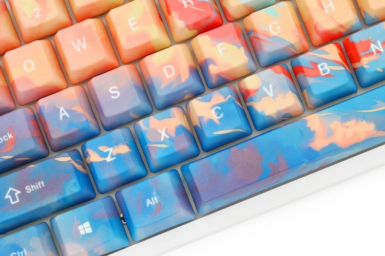 Five-Sided Sublimation Sunset Keycaps Oem Mechanical Keyboard