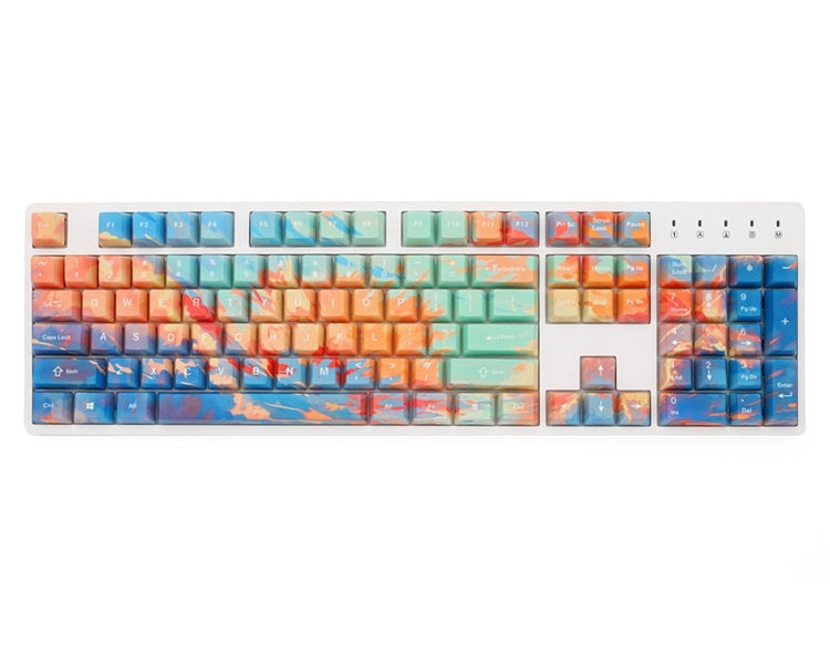 Five-Sided Sublimation Sunset Keycaps Oem Mechanical Keyboard