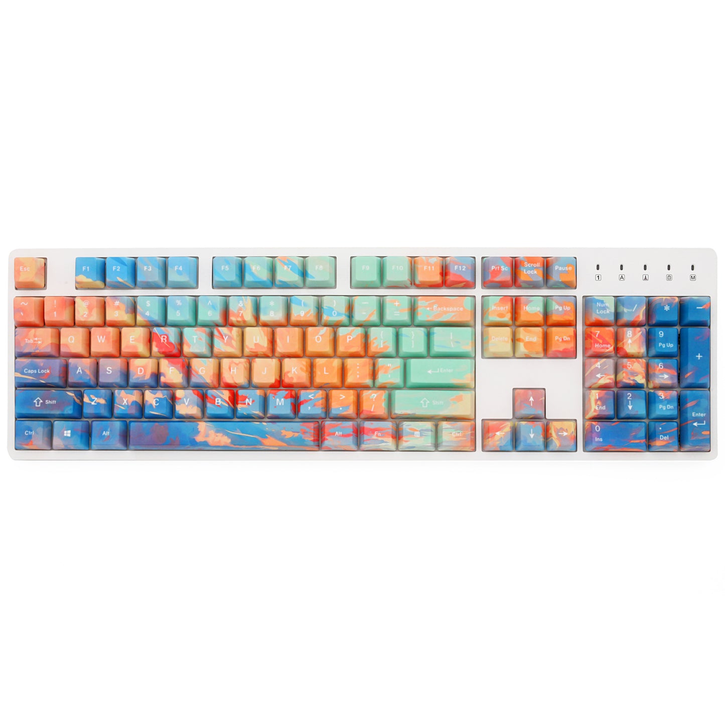 Five-Sided Sublimation Sunset Keycaps Oem Mechanical Keyboard