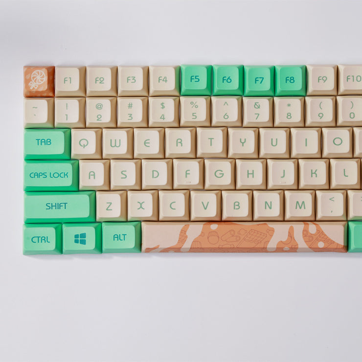 Mint Toffee DSA Ball Cap PBT Sublimation Keycap XDA104 Mechanische Tastatur