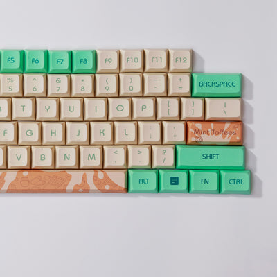 Mint Toffee DSA Ball Cap PBT Sublimation Keycap XDA104 Mechanische Tastatur