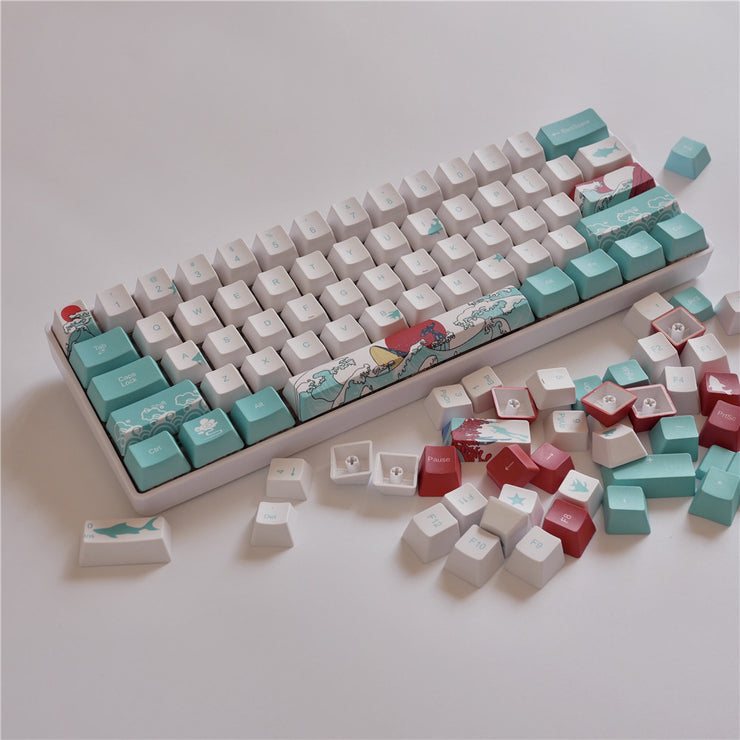 Korallenmeer-Keycap-mechanische Tastatur