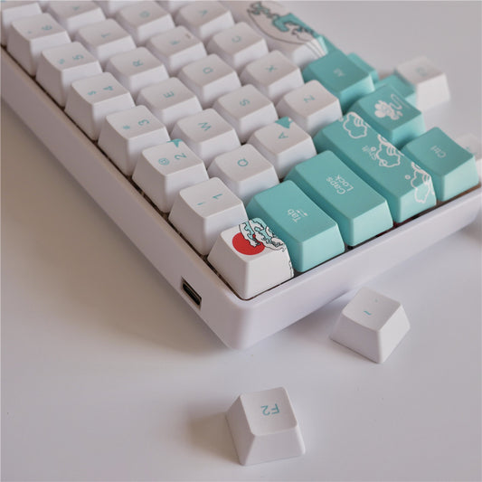 Korallenmeer-Keycap-mechanische Tastatur