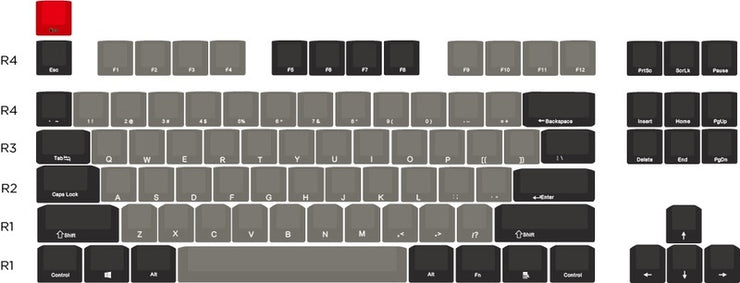 Jkdk Pbt seitlich gravierte Dolch transparente Tastenkappe