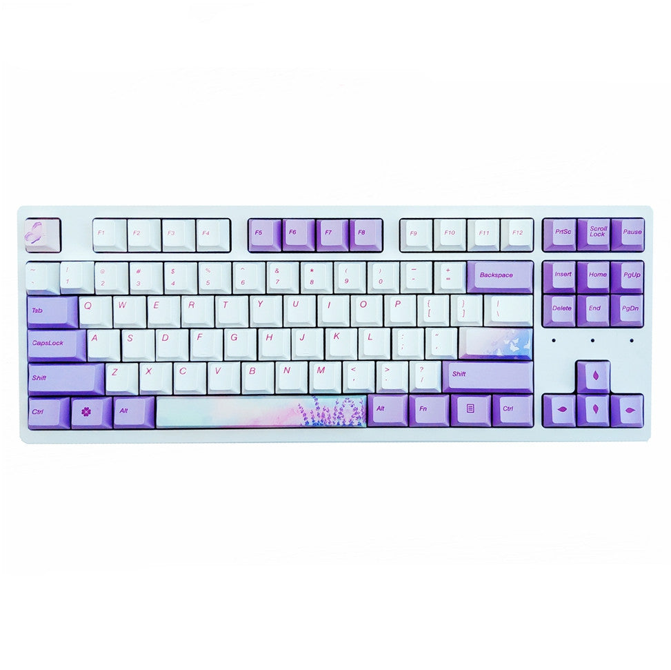 Keycap PBT Keycap Original High Sublimation Lavender Violet AKKO RK IKBC108 Key