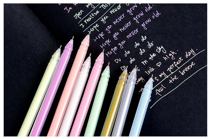 Textmarker-Set, blinkender Stift, süßer Textmarker im koreanischen Stil, Farbgelstift