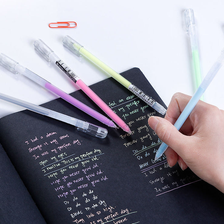 Textmarker-Set, blinkender Stift, süßer Textmarker im koreanischen Stil, Farbgelstift