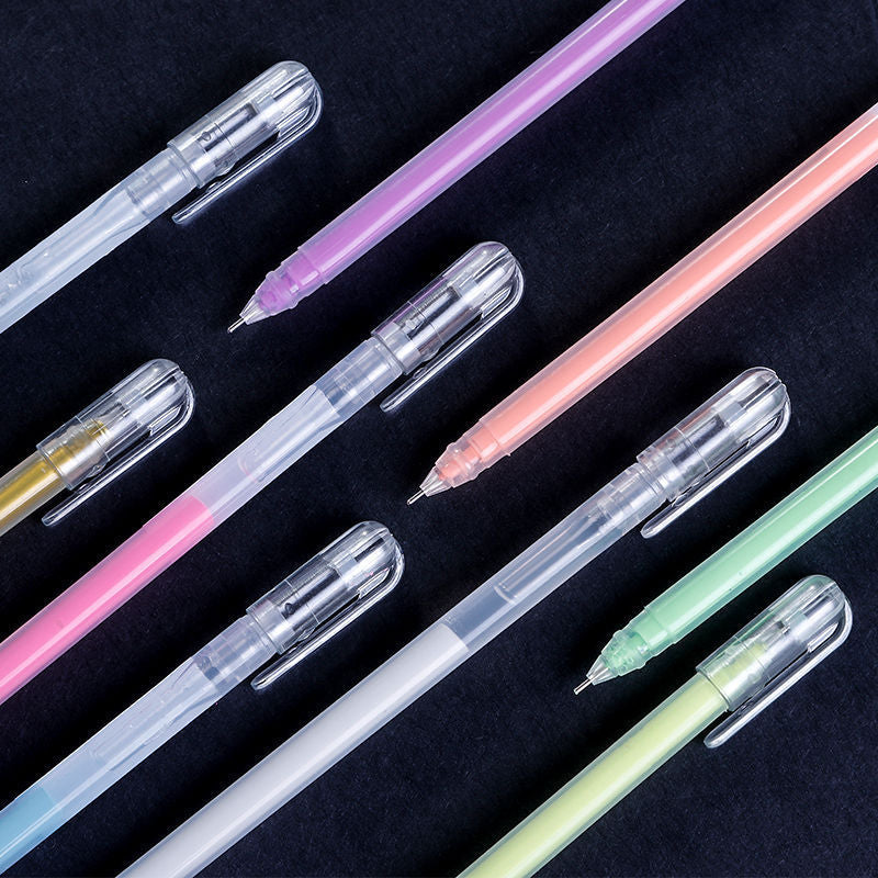 Highlighter Set, Flashing Pen, Cute Korean Style Highlighter, Color Gel Pen