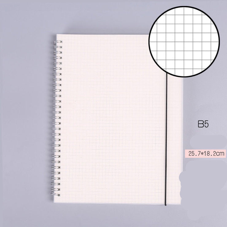 B5-Spulenrasterbuch, superdickes und einfaches Notizheft