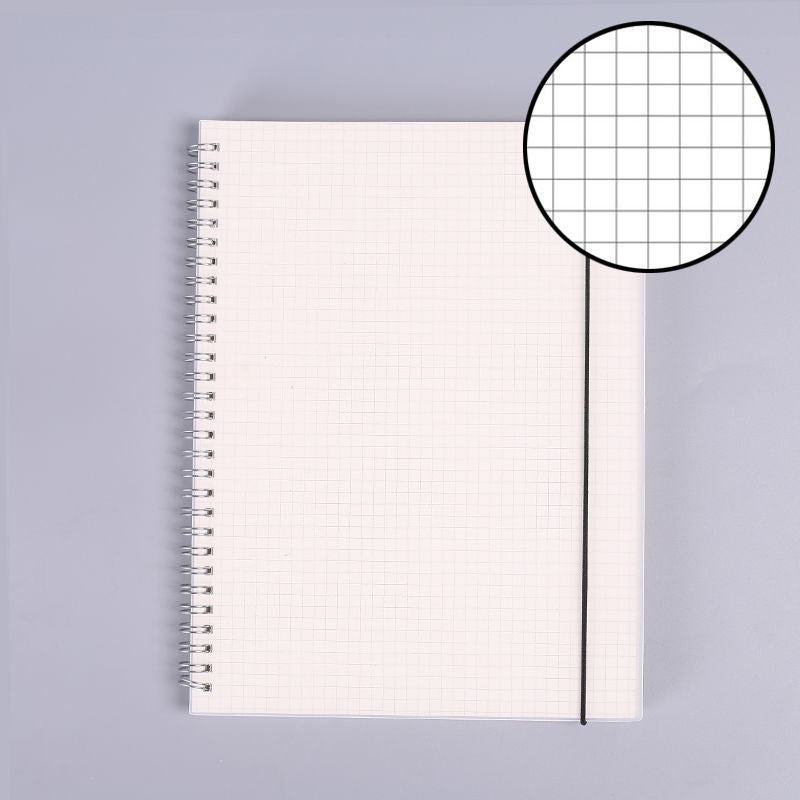 B5 coil grid book, super thick and simple notebook