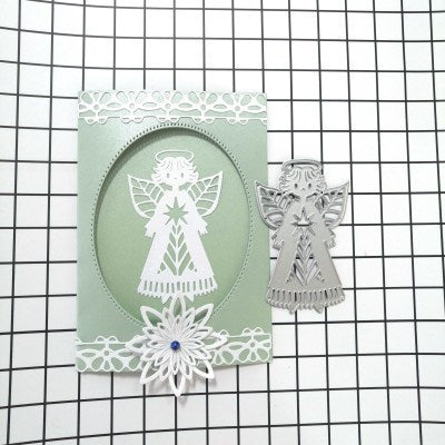 Angel Knife Mold Embossing Greeting Card Making Decoration