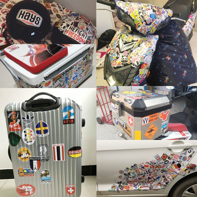 Luggage Stickers Mixed Series Creative Graffiti Cartoon Car Stickers 100pcs