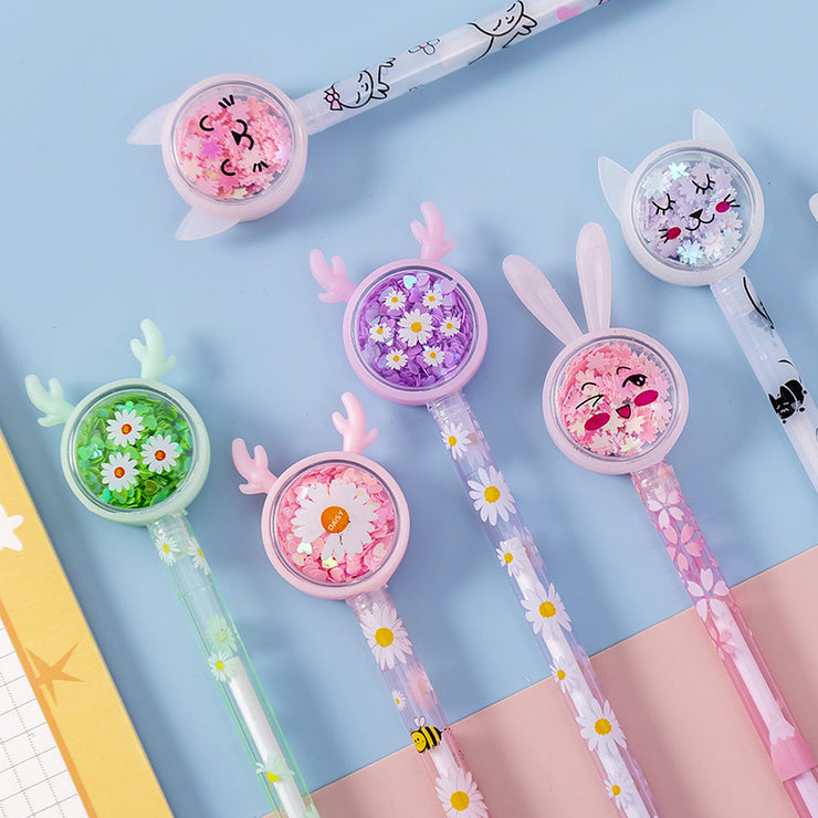 Niedlicher Gelstift mit Tutu-Pailletten