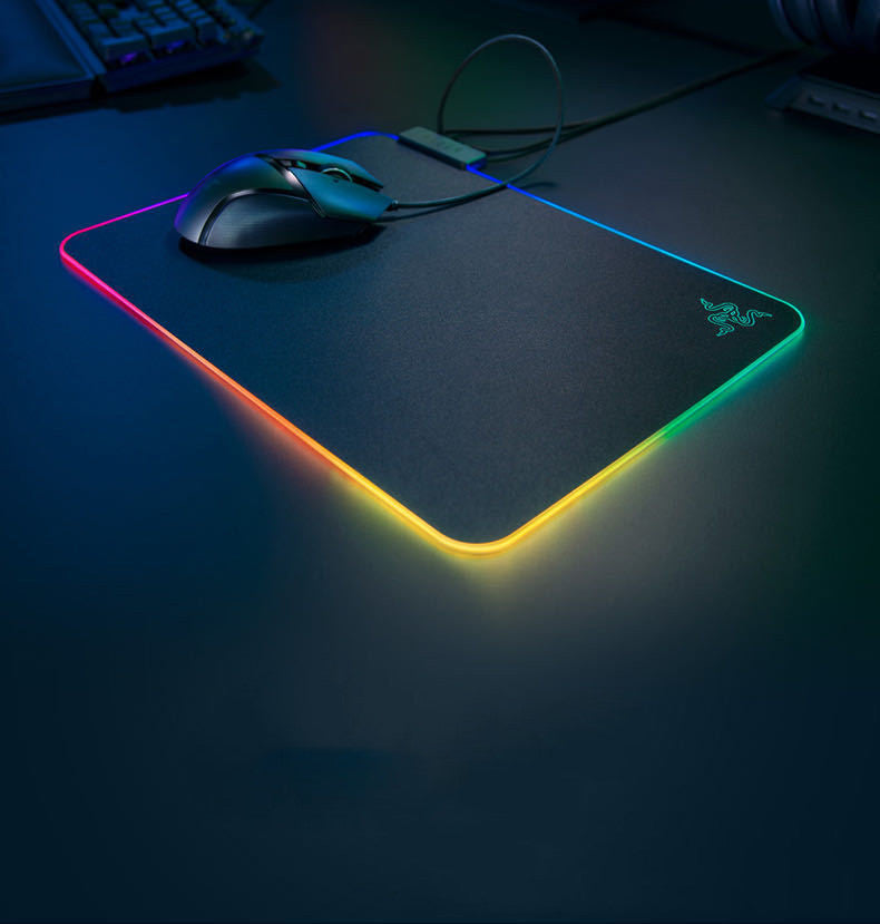 Hard Edition RGB Symphony Luminous USB Gaming Computer Mouse Pad