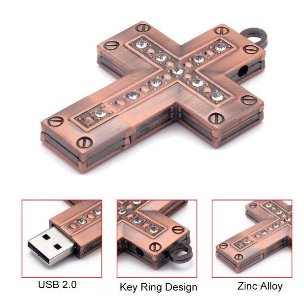 USB Flash Drive 32G Metall Kreuz USB-Stick