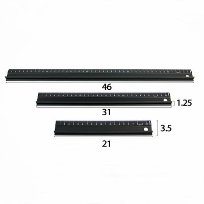 Handgefertigte Lederwaren Aluminium Stahllineal Schneidezeichenlineal Schutzlineal Kratzfestes Schneidelineal