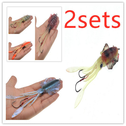 Lead-containing luminous squid imitation bait