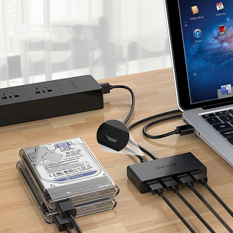 ORICO G11-H4 Laptop USB 3,0 Hub HUB Verlängerung Kabel Mit Hilfs Netzteil Port