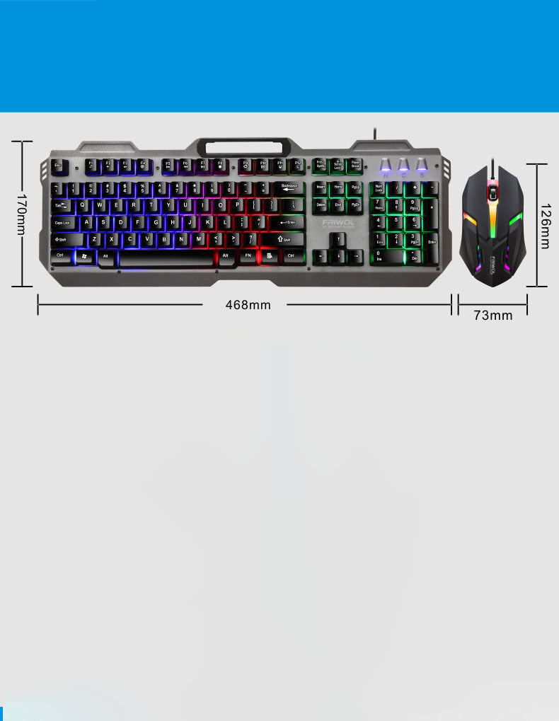 Wolf KT600 Gaming Keyboard and Mouse Set