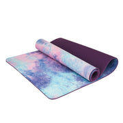 Batikgefärbte Yogamatte aus Naturkautschuk, Yogamatte aus Wildleder mit Sublimationstransfer