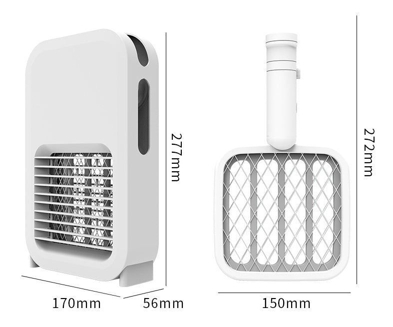 Effiziente Photokatalysator Haushalt Moskito Mörder Lampe 2in1 LED Moskito Schläger USB Kreative Mückenfalle Artefakt Bug Zapper