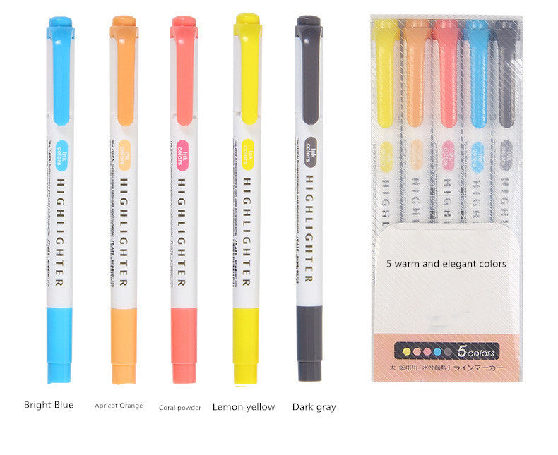 Highlighter Pen Mildliner 25 Colors Fluorescent Highlighters