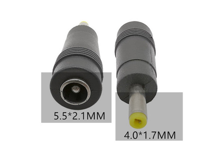 Adapter DC power conversion plug 5.5 x 2.1 female to 4.0 x 1.7 male