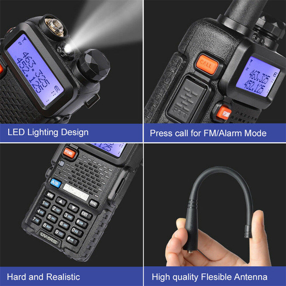 Baofeng Uv-5R Three Segment Walkie Talkie Vhf 220-226Mhz Uhf Frequency