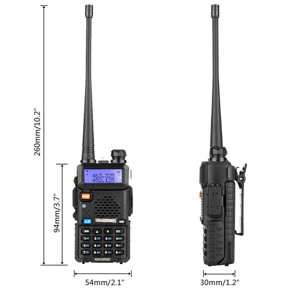 Baofeng Uv-5R Three Segment Walkie Talkie Vhf 220-226Mhz Uhf Frequency