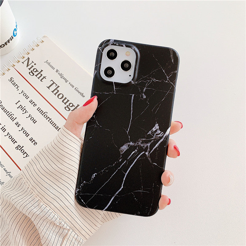 Marble frosted phone case