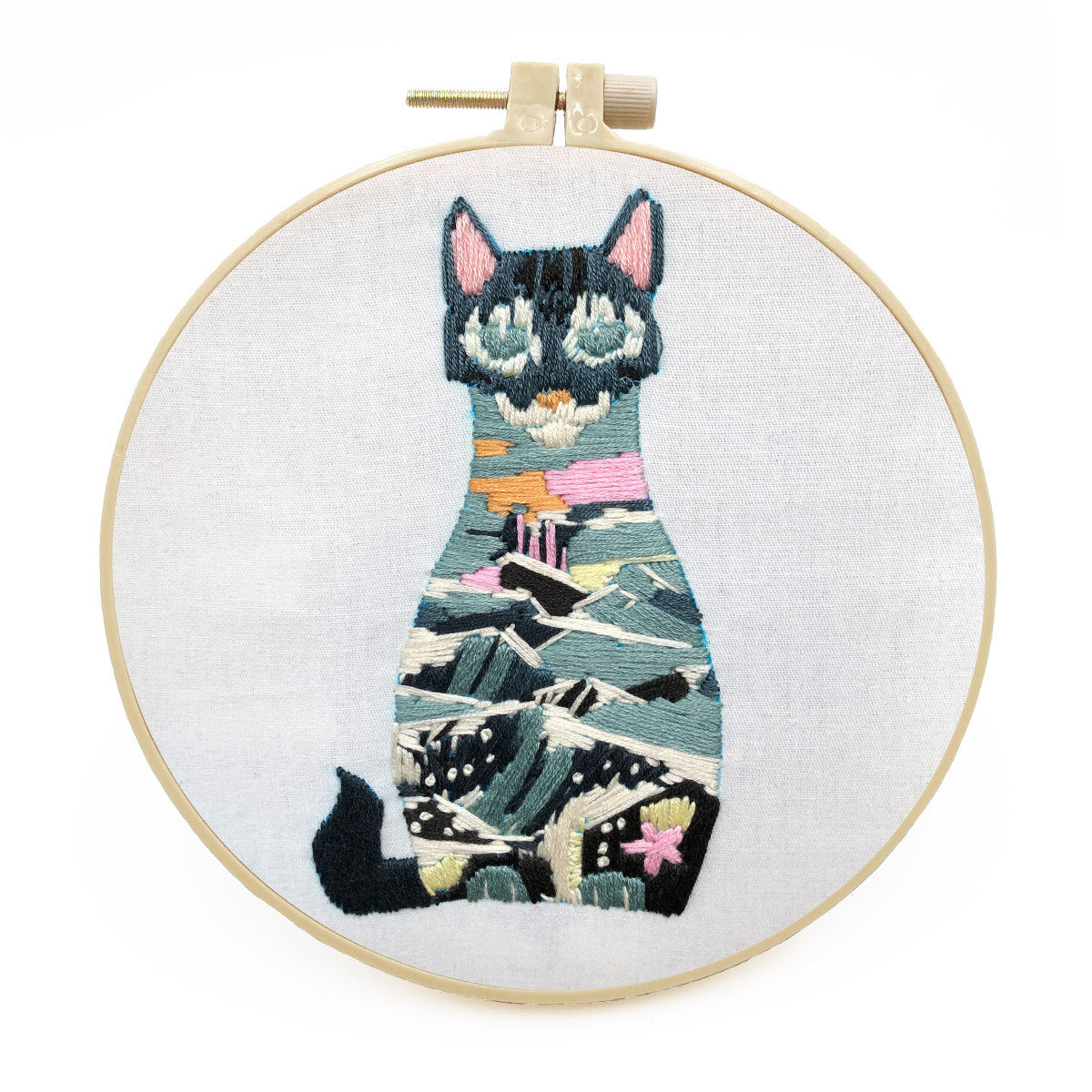 Original- New Cat Diy Handmade Creative Novice Beginner Three-Dimensional European Embroidery Material Package