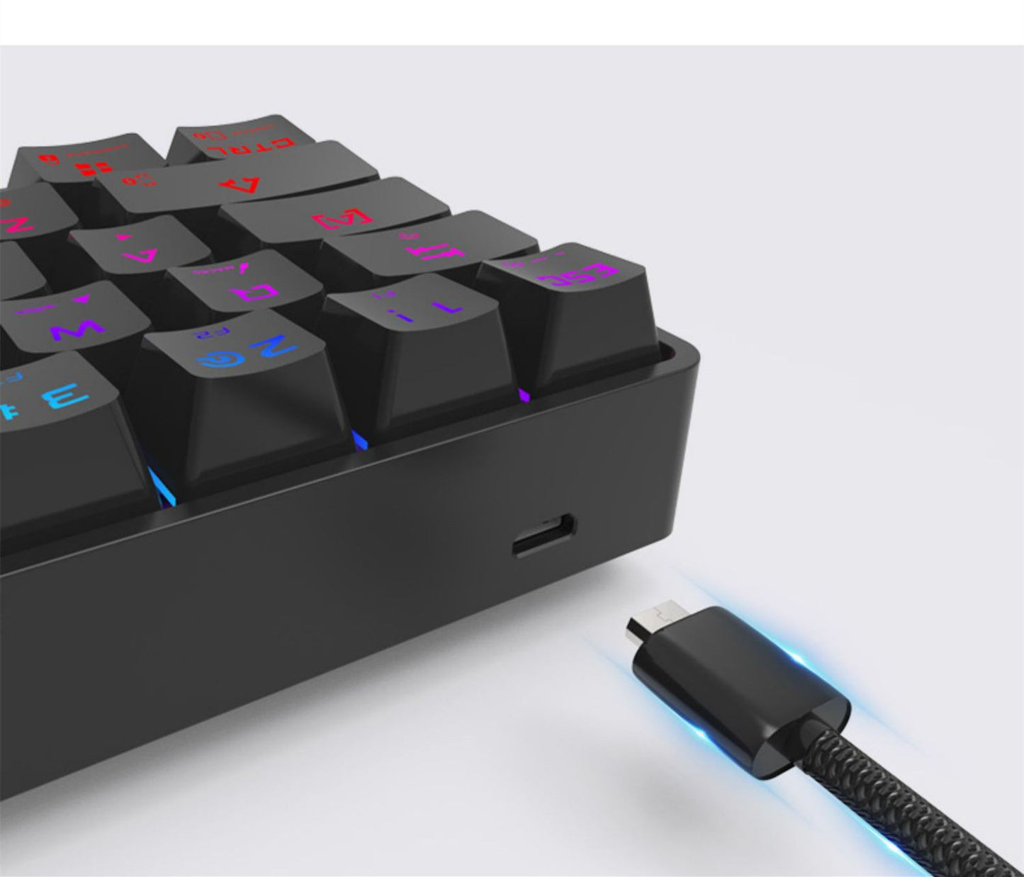 Wireless mechanical keyboard, dual-mode keyboard charging