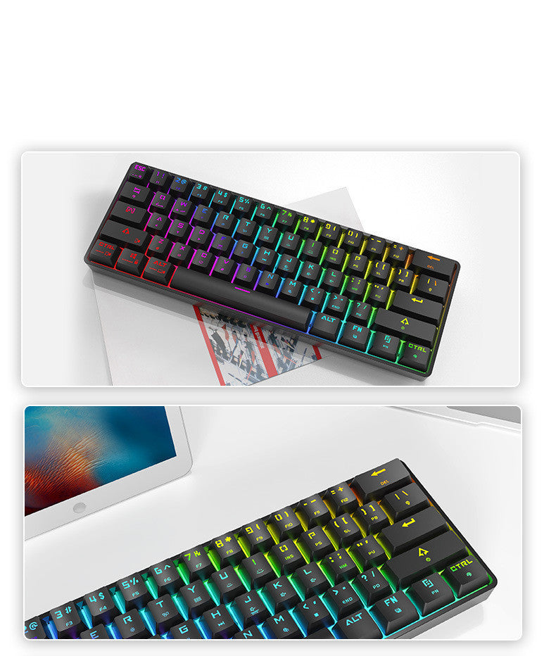 Wireless mechanical keyboard, dual-mode keyboard charging