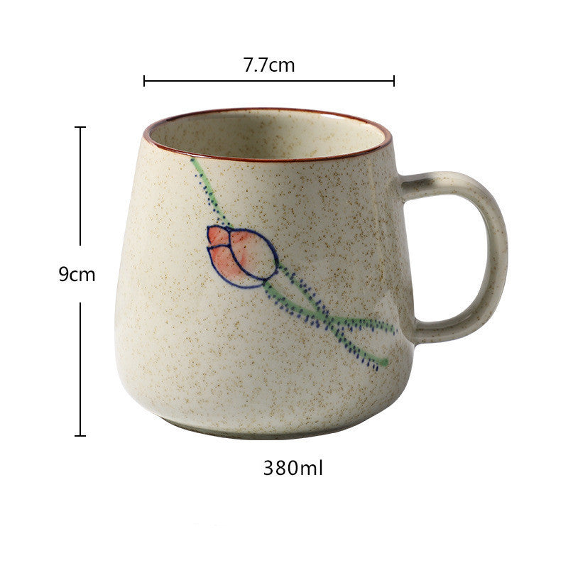 Underglaze Creative Hand-Painted Coffee Cup