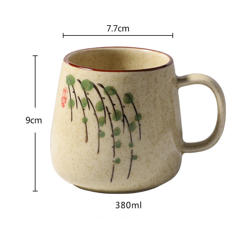 Underglaze Creative Hand-Painted Coffee Cup