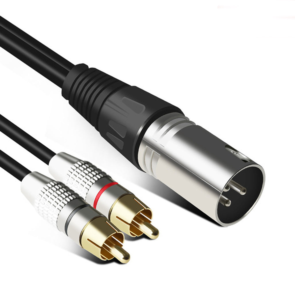 Canon auf Dual-Cinch-Audioleitung, Canon Stecker und Buchse auf 2 Cinch