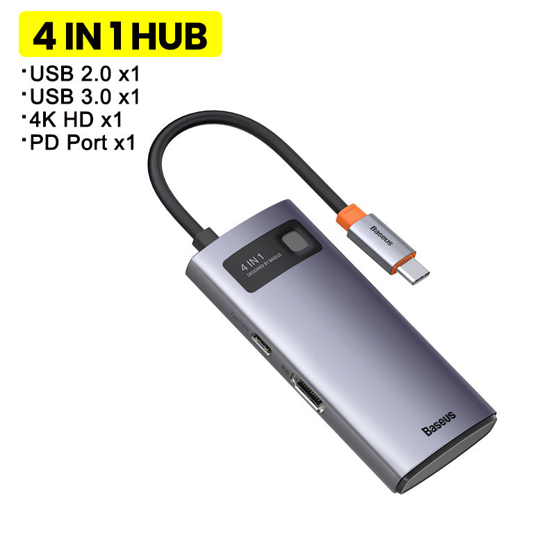 Hub Multi-function Docking Station 4K HD USB Notebook 6-in-1