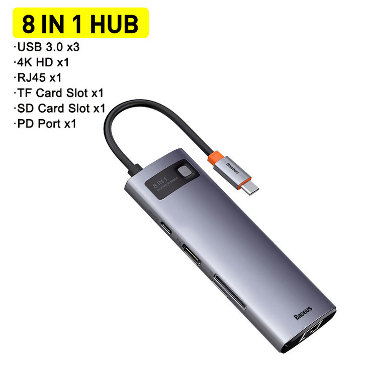 Hub Multi-funktion Docking Station 4K HD USB Notebook 6-in-1