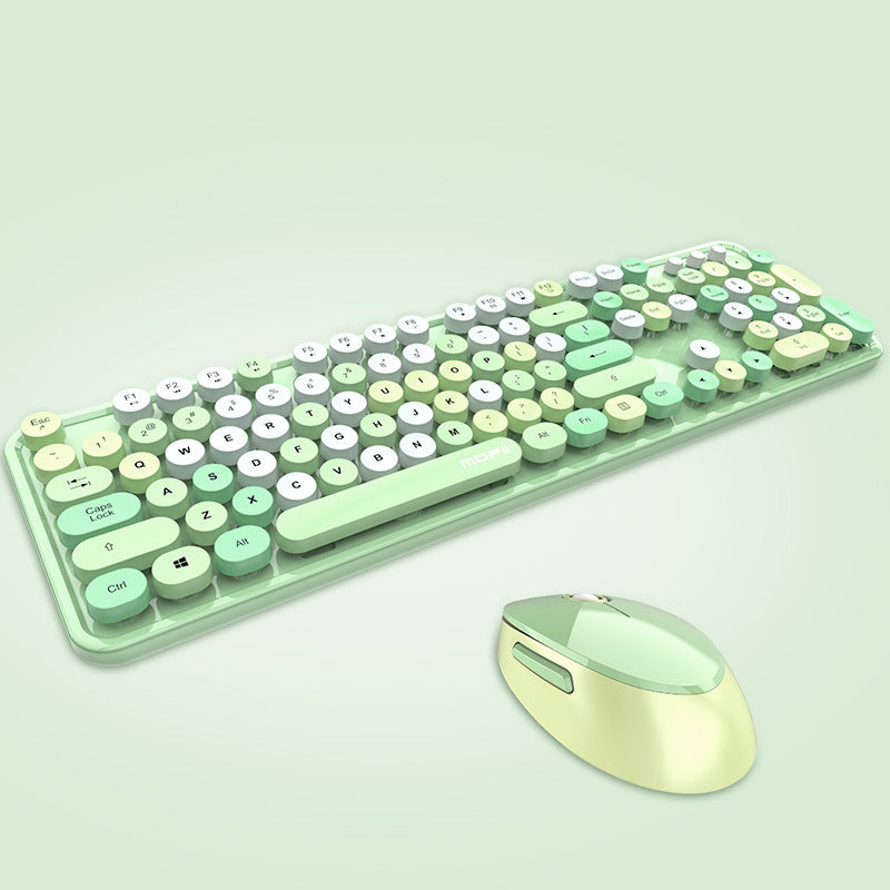 Wireless Keyboard and Mouse Color Lipstick Punk