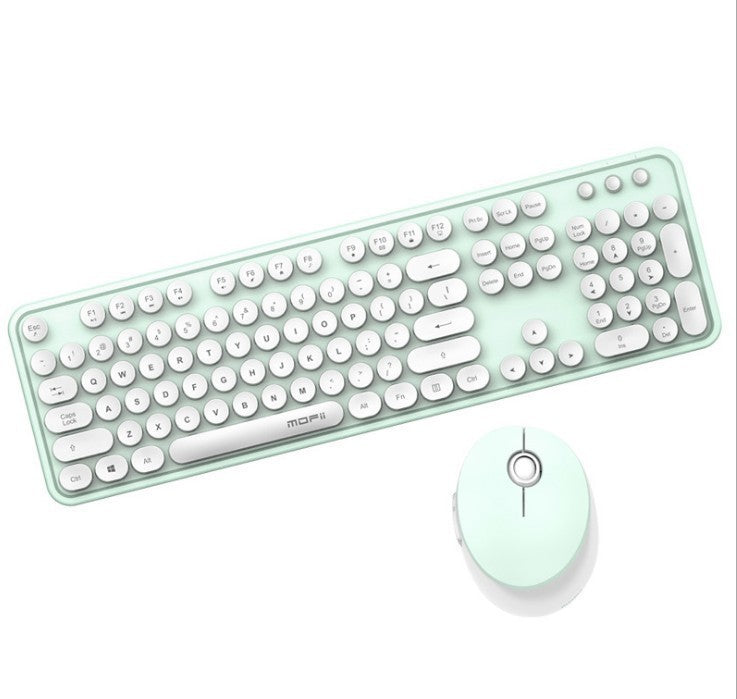 Wireless Keyboard and Mouse Color Lipstick Punk