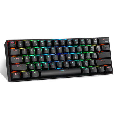 Verbesserte drahtlose 2,4G-Dualmodus-mechanische RGB-Tastatur mit 61 Tasten