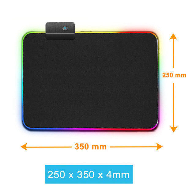 Luminous RGB Mouse Pad Lights Symphony Game LED Rubber Table Mat