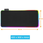 Luminous RGB Maus Pad Leuchtet Symphonie Spiel LED Gummi Tisch Matte