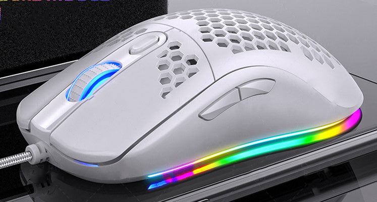 Mechanical wired gaming mouse with RGB lights