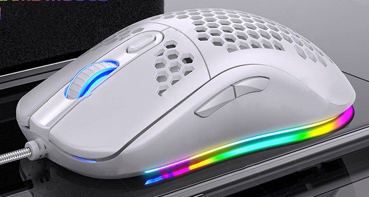 Mechanische kabelgebundene Gaming-Maus mit RGB-Leuchten