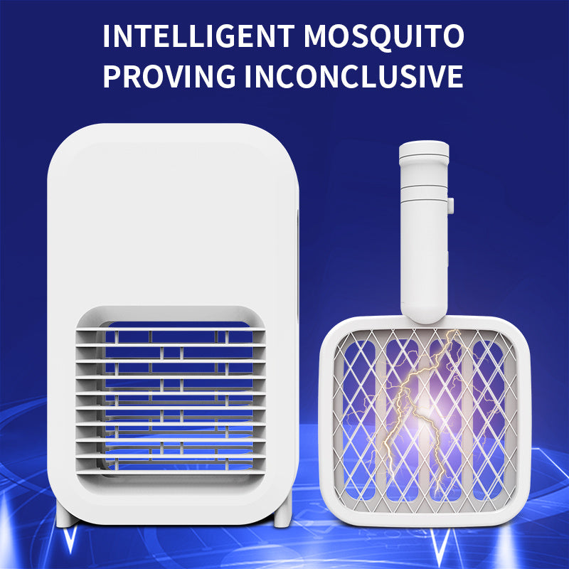 Efficient Photocatalyst Household Mosquito Killer Lamp 2in1 LED Mosquito Racket USB Creative Mosquito Trap Artifact Bug Zapper