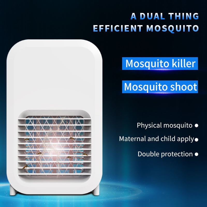 Efficient Photocatalyst Household Mosquito Killer Lamp 2in1 LED Mosquito Racket USB Creative Mosquito Trap Artifact Bug Zapper