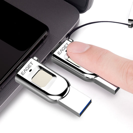 Fingerprint Encryption Mobile Phone USB Disk Computer Dual