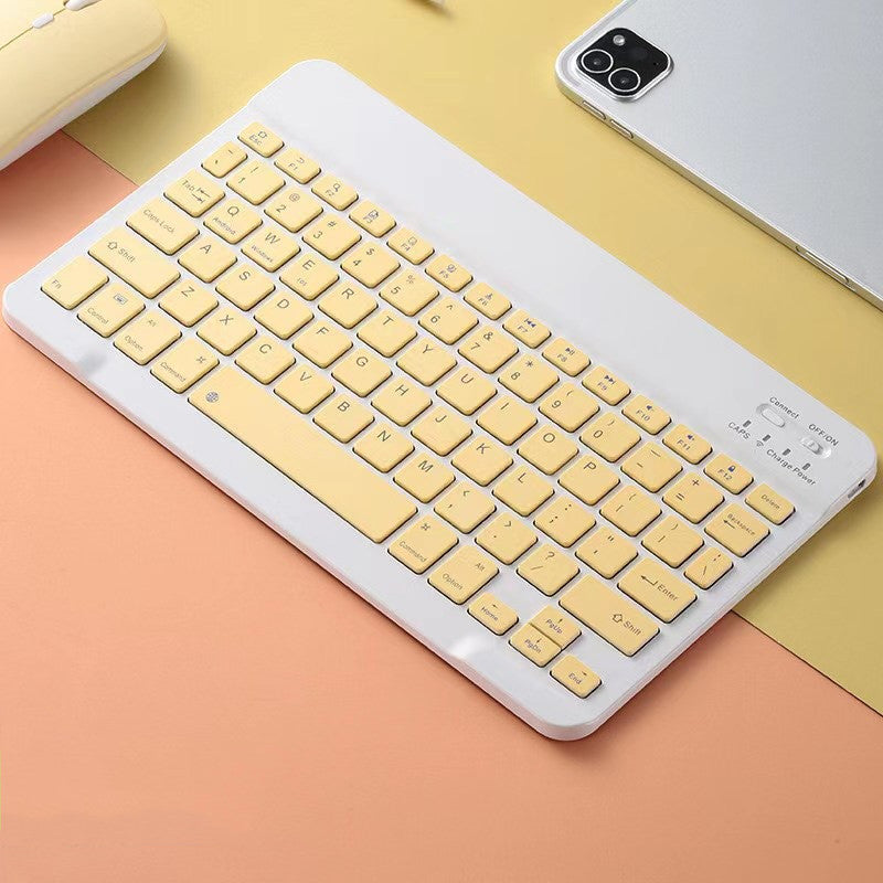 Color Macaron Ultra-Thin Wireless Keyboard and Mouse