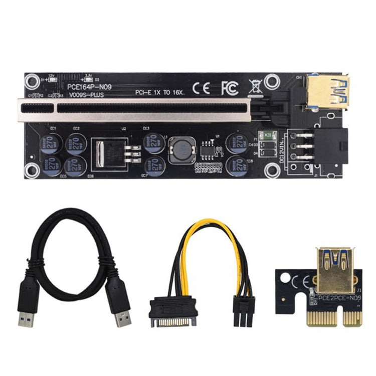 PCI Express X16 GPU 6Zoll Adapter karte USB 3.0 Kabel 1X 16X Extender